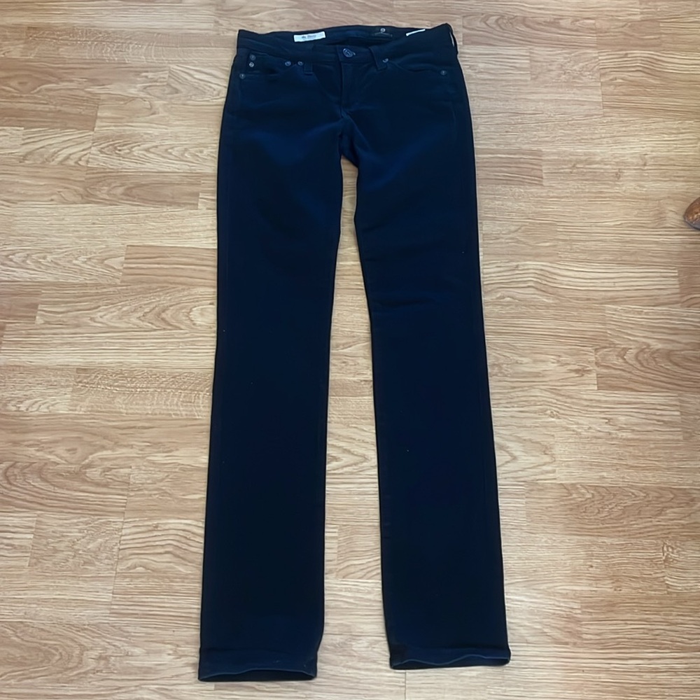 Ag Adriano Goldschmied the Stevie Slim Straight Black Women’s Jeans Size 25R